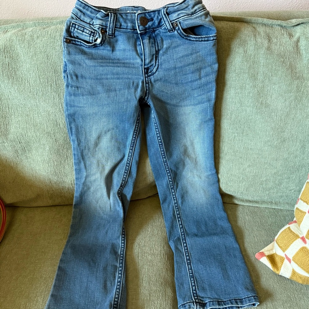Cat & Jack Girls Stretch Bootcut Jeans Sz 6